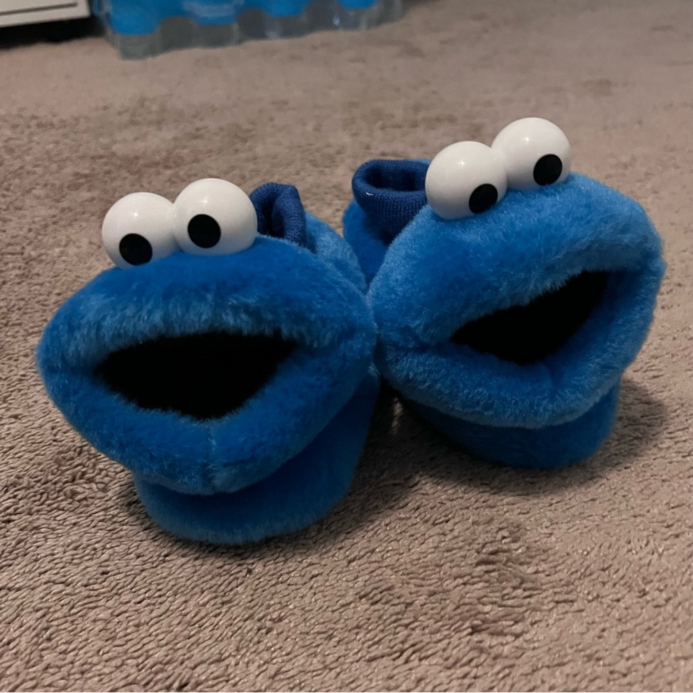 Cookie Monster Slippers Toddler Size 7/8